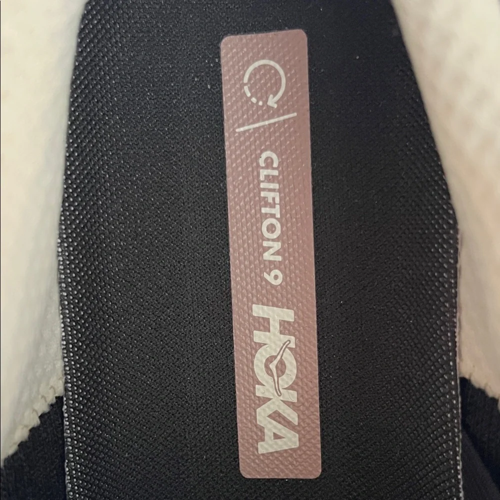 Hoka Women's Black and Light Pink Athletic Shoes - Picture 7 of 8